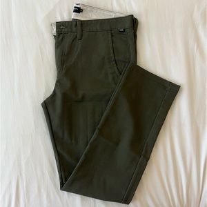 Olive Green Vans Authentic Chino - SIZE 34 -  NWOT
